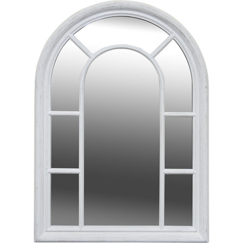 Espejo ovalado ventana blanco inspire 104 x 74 cm