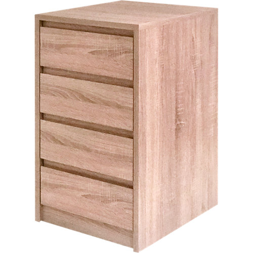 Suelo laminado artens extrem xxl telde mod012. válido para baños y cocinas. 24 Cajonera 4 cajones serie montada roble con uñero 72x40x50cm (altoxanchoxfondo)