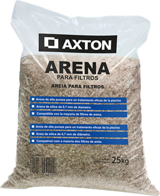 Saco de arena sílice AXTON 25 kg