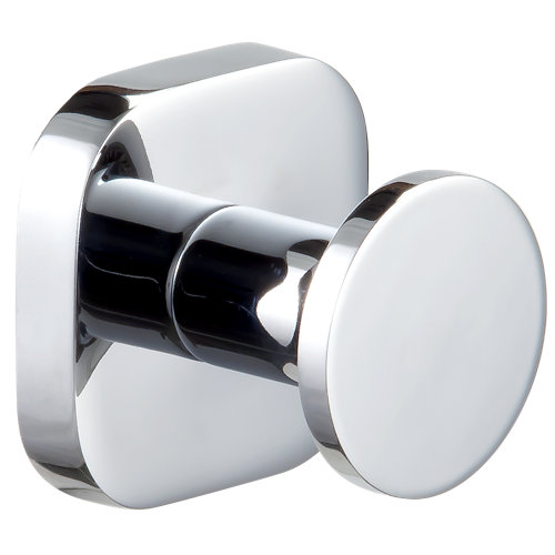 Percha de baño bassic gris / plata brillante