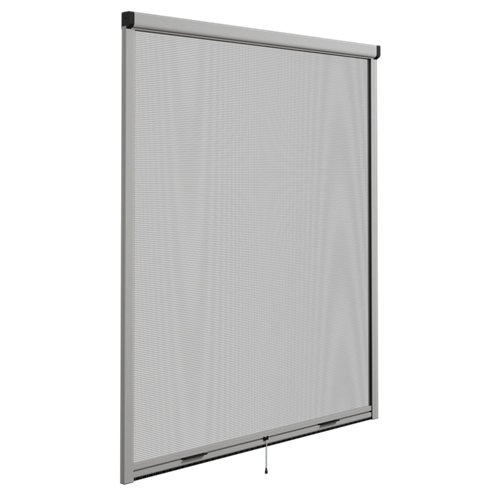 Mosquitera enrollable elite color plata para ventana de 100x10cm (ancho x alto)