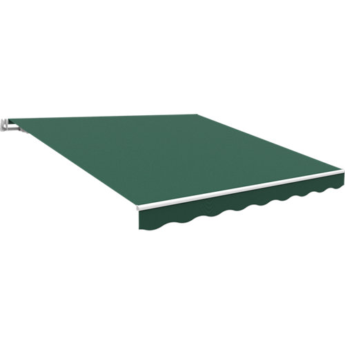 Toldo con extensión kronos essencial verde 300x200 cm