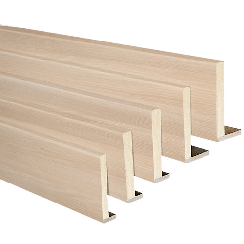 puerta viena gris de apertura derecha de 82.5 cm 24 Kit de 5 tapetas en l mdf acacia 90 x 10 mm