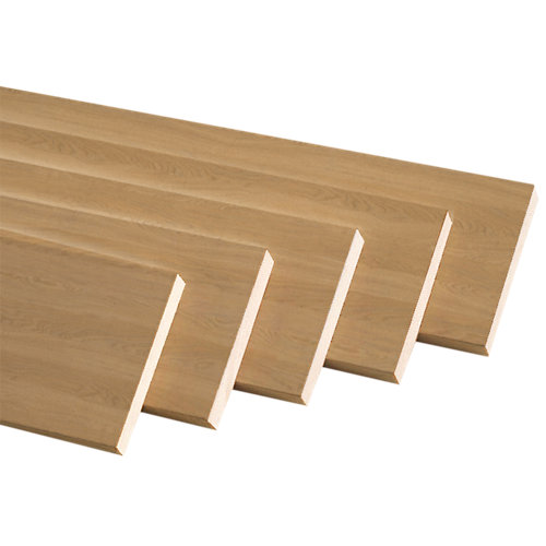 Kit de 5 jamba plana mdf roble miel 90 x 10 mm