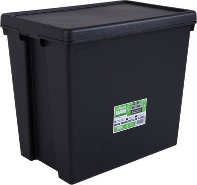 Caja BAMBOX reciclada  negro de 52x39x60 cm 92L