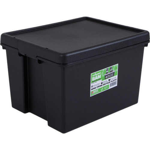 Caja bambox reciclada negro de 32x40x50 cm 45l