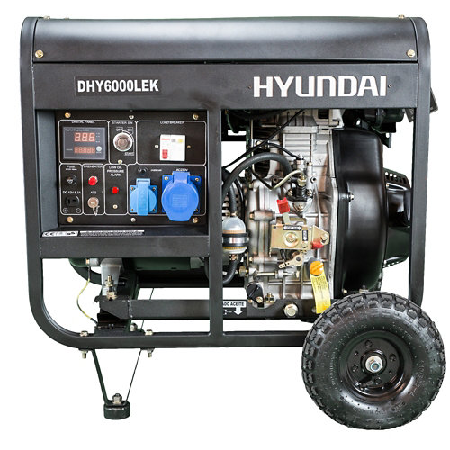 Generador hyundai dhy6000lek diésel de 5000 w