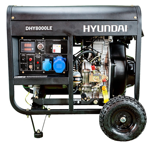 Generador hyundai dhy8500lek diésel de 6500 w