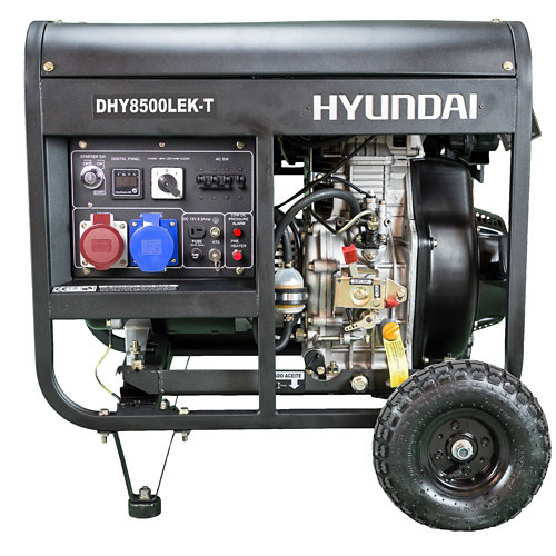 Generador hyundai dhy8500lek-t diésel de 5500 w