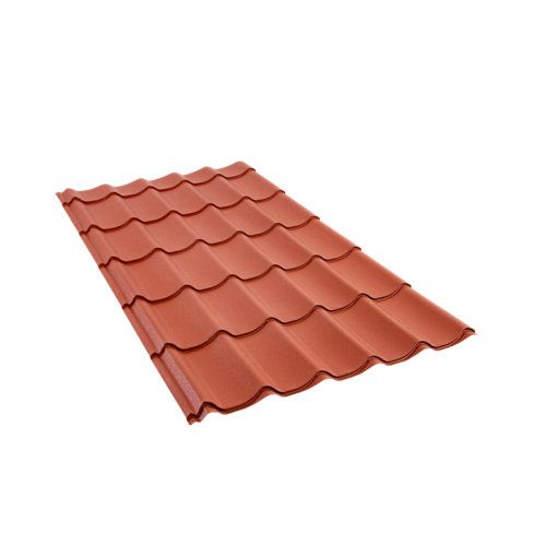 Placa metal teja rooftile 980 rojo 1950x1040 mm