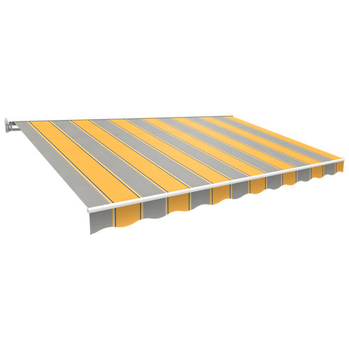 Toldo kronos semicofre rayas gris 300x250 cm