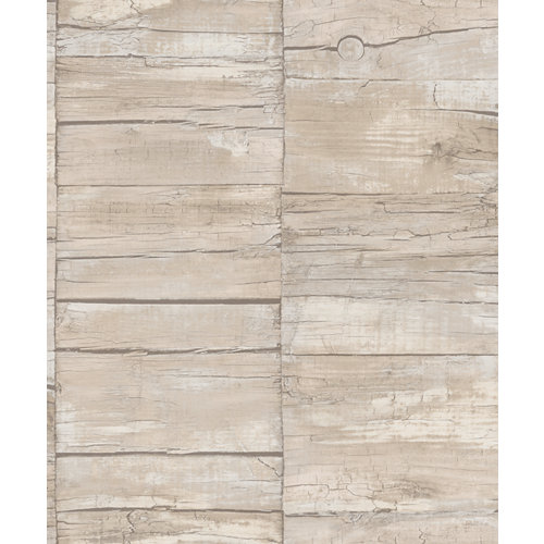 Papel imitación madera beige 5,3 m²