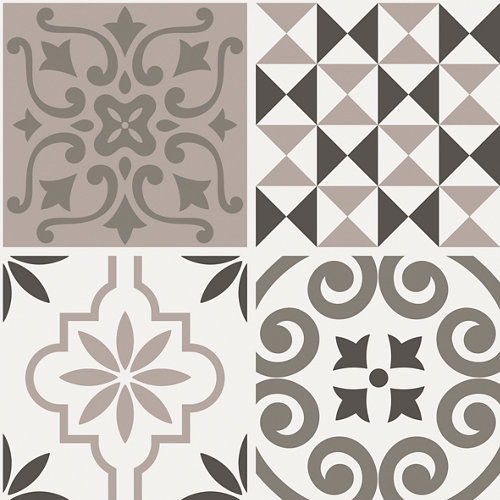 Sticker decorativo azulejos brown