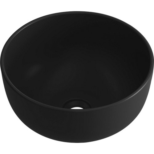 Lavabo benzo negro 37x17x37 cm