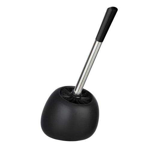 Escobillero polaris negro mate de la marca Wenko en acabado de color Negro fabricado en Cerámico