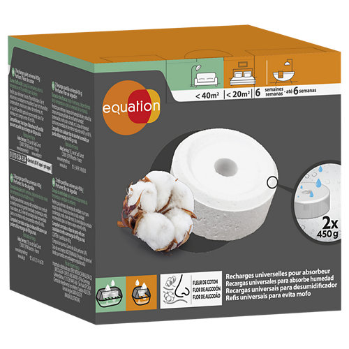 Pack 2 recambios absorbe humedad equation algodón 450 gr