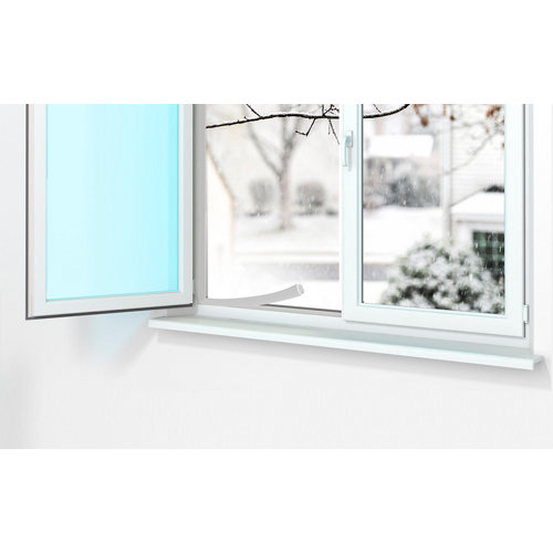 Burlete blanco termoplástico para puerta y ventana