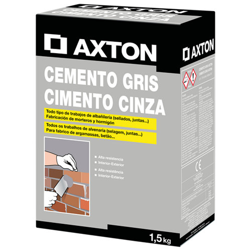 Cemento gris axton 1.5kg