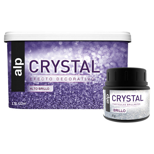 Lote de pintura efecto brillo cristal alp gris suave