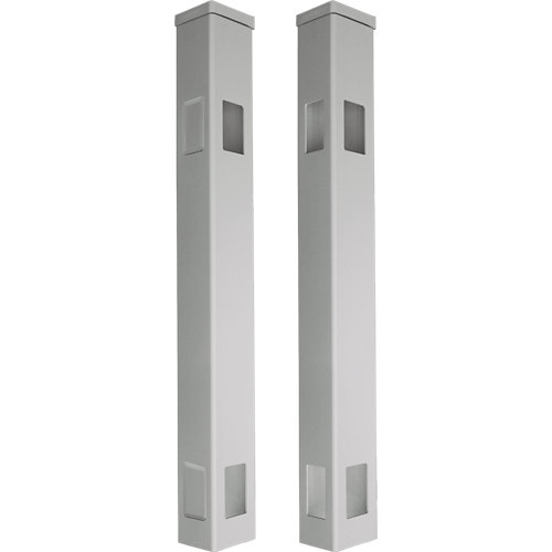 Poste para valla de pvc blanco de 10 x 10 x 93 cm