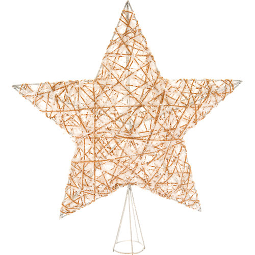 Adorno coronación árbol navidad estrella 41x44 cm