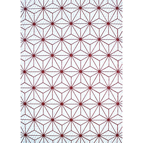 Alfombra de vinilo impresa teplon® mandala rojo 120x180