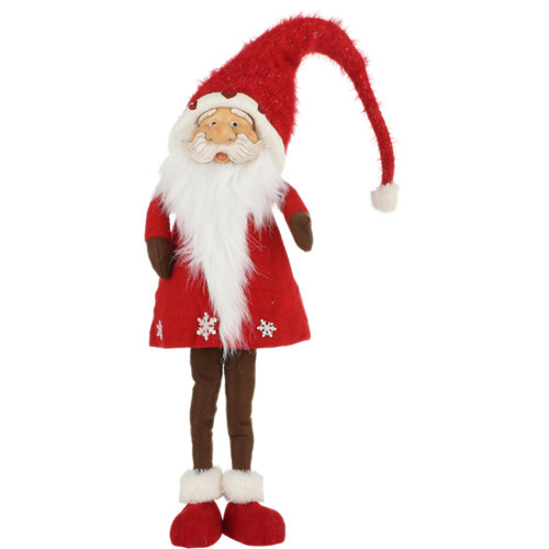 Figura navideña papa noel rojo 90 cm