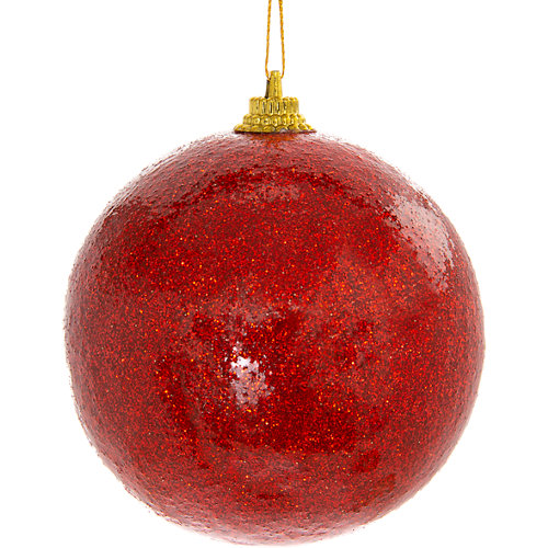 Bola de navidad colgante cobre/dorado/rojo ø 8 cm