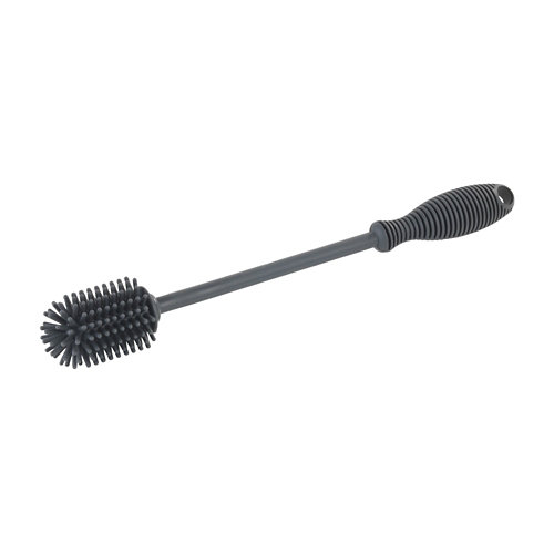 Cepillo de limpieza negro silicona 3,5 cm diámetro x 25 cm