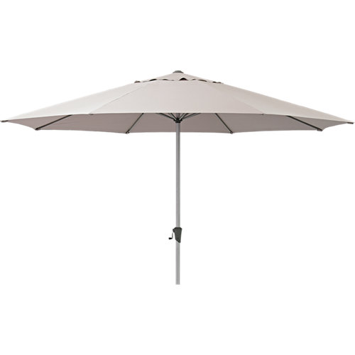 Parasol octogonal de aluminio marrón 394x394 cm
