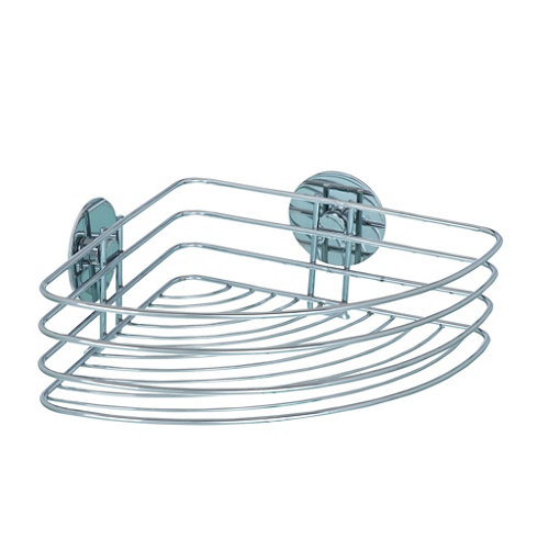 Rinconera de ducha turbo- loc gris / plata 26.5x10.5x cm de la marca Wenko en acabado de color Gris / plata fabricado en Metal