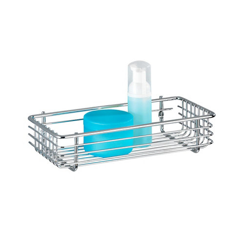 Bandeja de ducha milano gris / plata 25x6x cm de la marca Wenko en acabado de color Gris / plata fabricado en Metal