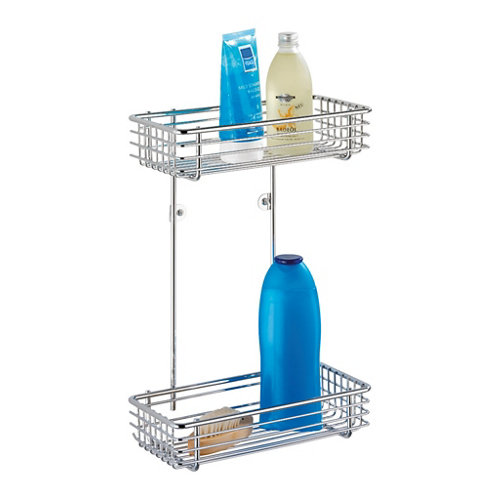 Organizador de ducha milano gris / plata 25x37x cm de la marca Wenko en acabado de color Gris / plata fabricado en Metal