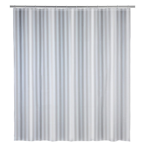 Cortina de baño frozen gris 180x200 cm de la marca Wenko en acabado de color Gris / plata fabricado en PEVA