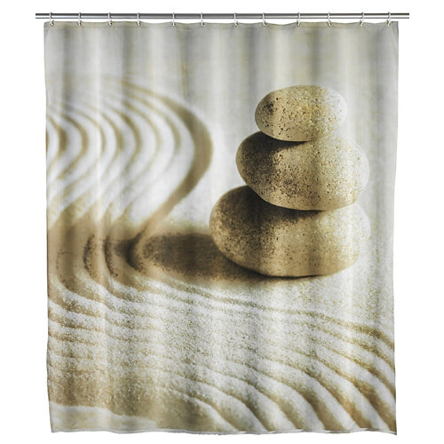 Cortina de baño multicolor 180x200 cm de la marca Wenko en acabado de color Multicolor fabricado en Poliéster