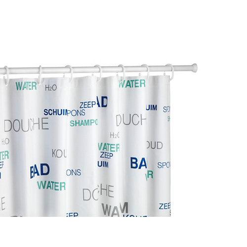 Barra cortina de baño telescópica blanca 70-115 cm de la marca Wenko en acabado de color Blanco fabricado en Aluminio
