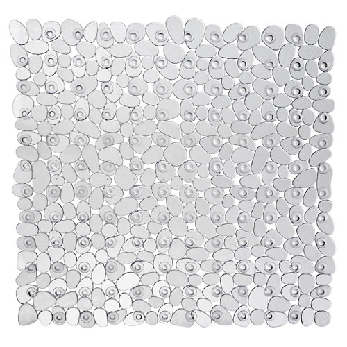 Alfombra antideslizante paradise transparente 54x54 cm de la marca Wenko en acabado de color Incoloro / transparente fabricado en PVC