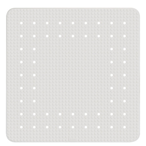 Alfombra antideslizante mirasol blanco 54x54 cm de la marca Wenko en acabado de color Blanco fabricado en Goma