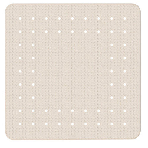 Alfombra antideslizante mirasol beige 54x54 cm de la marca Wenko en acabado de color Beige fabricado en Goma