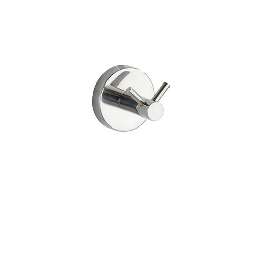 Percha de baño doble bosio shine wenko acero inoxidable de la marca Wenko en acabado de color Gris / plata fabricado en Acero inoxidable