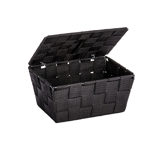 Cesta adria negro 19x10 cm de la marca Wenko en acabado de color Negro fabricado en Polipropileno