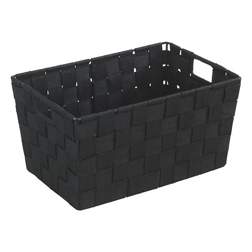 Cesta adria negro 30x15 cm de la marca Wenko en acabado de color Negro fabricado en Plástico