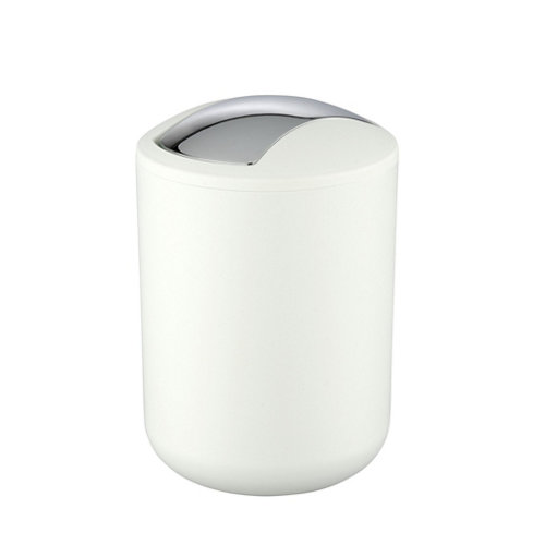 Papelera de baño brasil wenko blanco plástico 2 l de la marca Wenko en acabado de color Blanco fabricado en Plástico