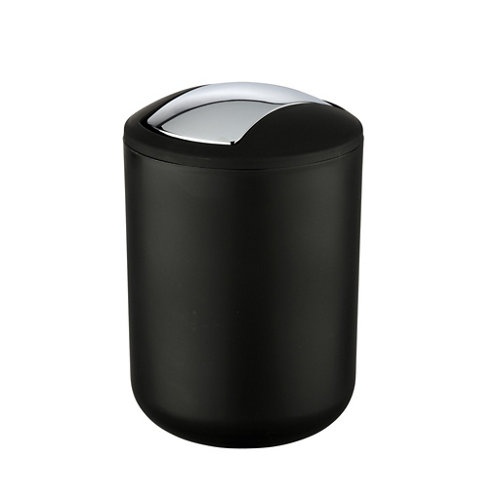 Papelera de baño brasil wenko negro plástico 2 l de la marca Wenko en acabado de color Negro fabricado en Plástico