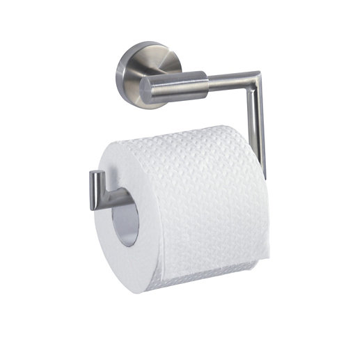 Portarrollo wc bosio gris mate 15x10.5 cm de la marca Wenko en acabado de color Gris / plata fabricado en Acero inoxidable