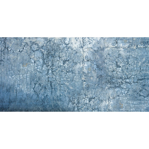 Rollo adhesivo cementado azul 1x2 m