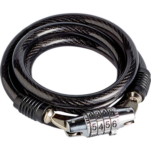 Cable antirrobo con código de acero de 1 m de longitud y 3 mm de ø