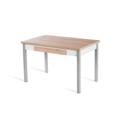Mesa cocina extensible de madera jazz de 100 a 150 cm beige