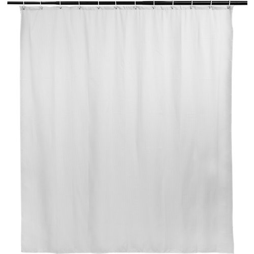 Cortina de baño neo blanco algodón+poliéster 180x200 cm