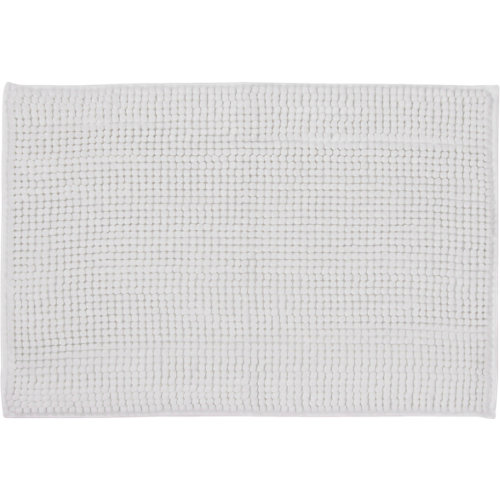 Alfombra de baño easy rectangular blanco 40x60 cm